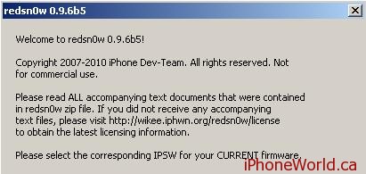 Redsnow 0.9 6b5 download mac os